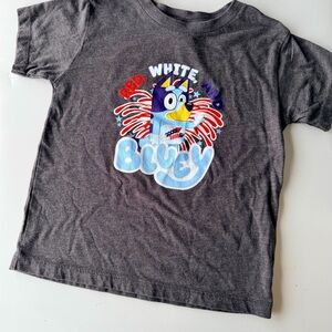 Bella Canvas Kids Charcoal T-Shirt with Bluey Design